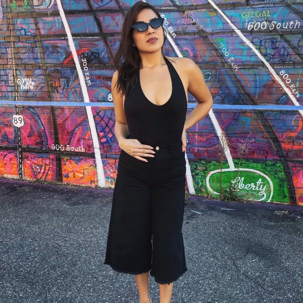 Black Jeans Culottes